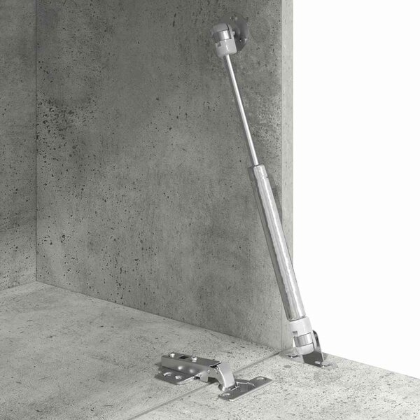 VidaXL Asztal polcokkal Beton Szürke 71.5 x 31.5 x 106.5 cm Faanyag