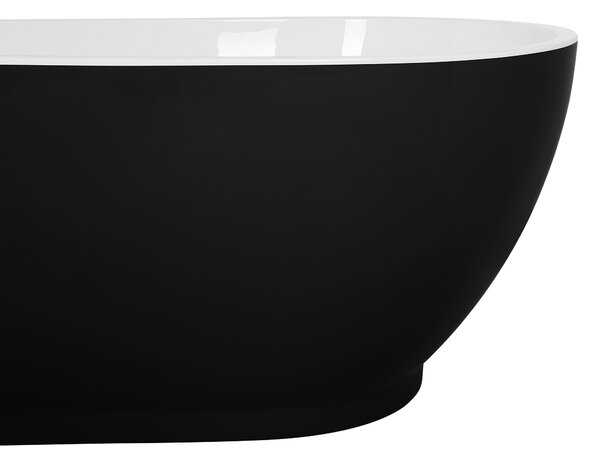 Szabadon álló fürdőkád GUIANA 173 x 82 cm Fekete/fehér