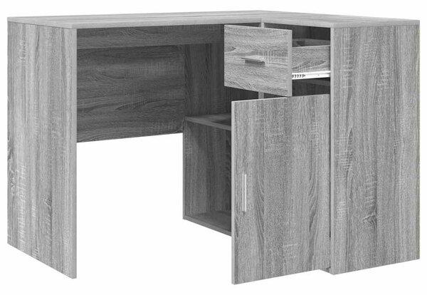 VidaXL Sarokíróasztal 2 pcs Szürke sonoma 102 x 50 x 75 cm Faanyag