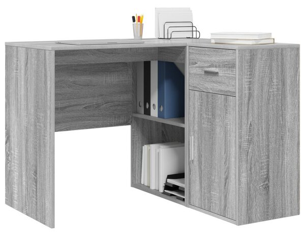 VidaXL Sarokíróasztal 2 pcs Szürke sonoma 102 x 50 x 75 cm Faanyag