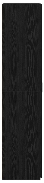 VidaXL Felsőszekrény Fekete Tölgy 70x42.5x185 cm Mérnöki fa