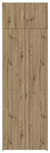 VidaXL Tárolószekrény kézműves tölgy 70 x 42,5 x 225 cm Faanyag