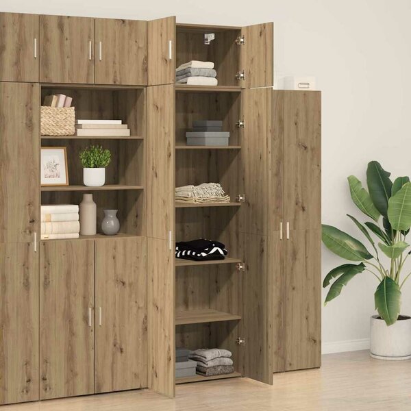 VidaXL Tárolószekrény 2 db Artisan tölgy 70 x 42,5 x 225 cm
