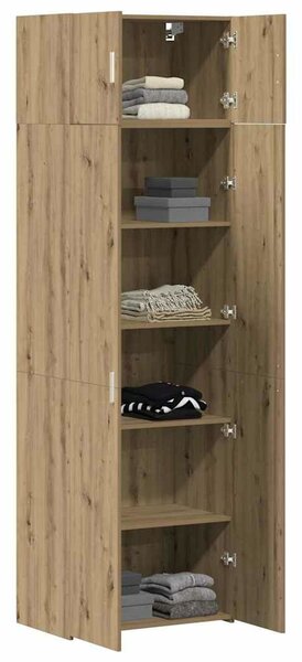 VidaXL Tárolószekrény 2 db Artisan tölgy 70 x 42,5 x 225 cm