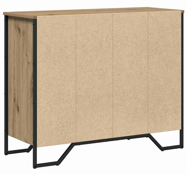 VidaXL Fiókos Szekrény kézműves tölgy 91 x 35.5 x 74.5 cm Faanyag