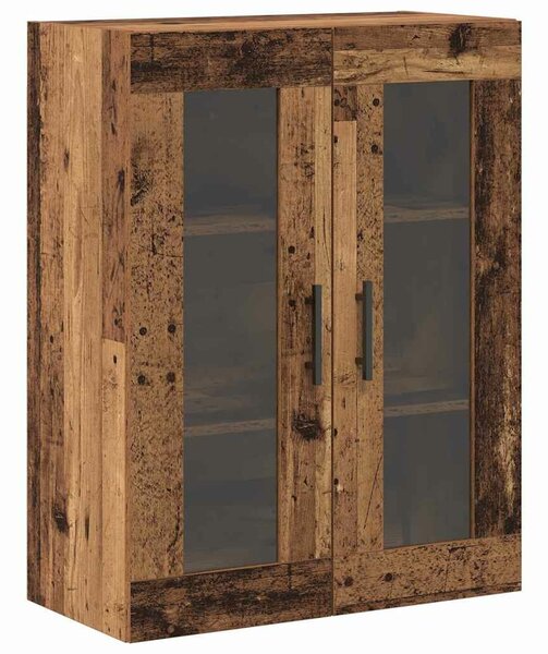 VidaXL Fali Szekrények 2 pcs Régi fa 69.5 x 34 x 90 cm Tömör fa