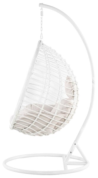 Függőszék állványzattal FANO PE Rattan Fehér