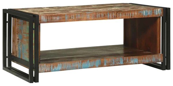 VidaXL Dohányzóasztal Barna 90 x 50 x 38 cm tömör újrahasznosított fa