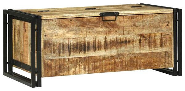 VidaXL Dohányzóasztal Barna 90 x 50 x 38 cm Tömör nyers mangófa