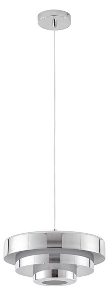 Függőlámpa Lindby, Tivra, dimmable, Króm, Étkező, Fém, Dizájn