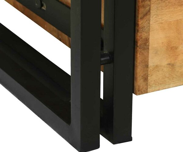 VidaXL Dohányzóasztal with Drawer Barna 90 x 50 x 38 cm tömör akácfa