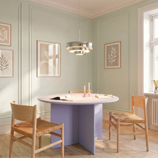 Függőlámpa Lindby, Tivra, dimmable, Króm, Étkező, Fém, Dizájn
