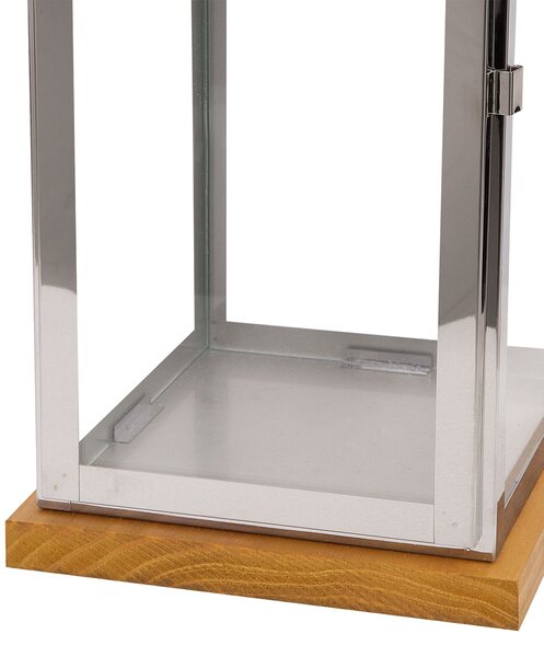 Lámpás BORNEO Fém 41 cm Ezüst