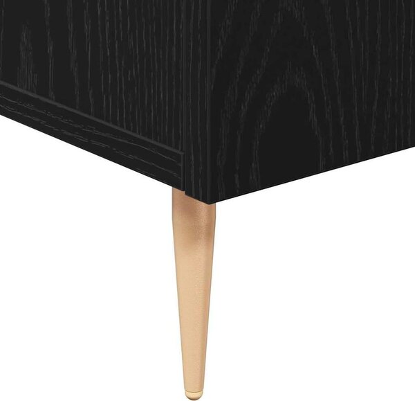 VidaXL Széf Fekete tölgy 90 x 34 x 80 cm Szerelt Fa