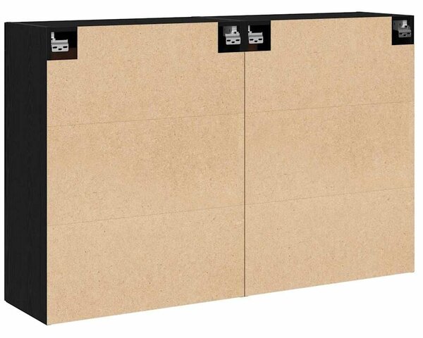 VidaXL Fali szekrény 2 db Artisan tölgy 69,5 x 34 x 90 cm Szerelt Fa