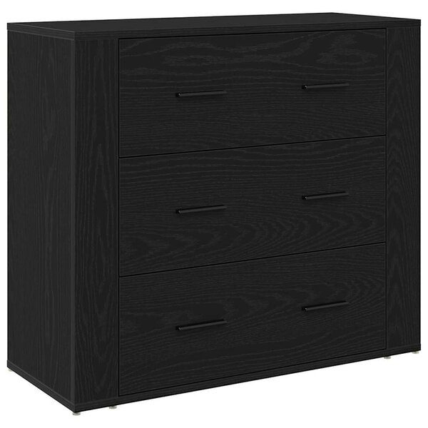 VidaXL Magasfiú Fekete tölgy 80 x 33 x 150 cm Szerelt Fa