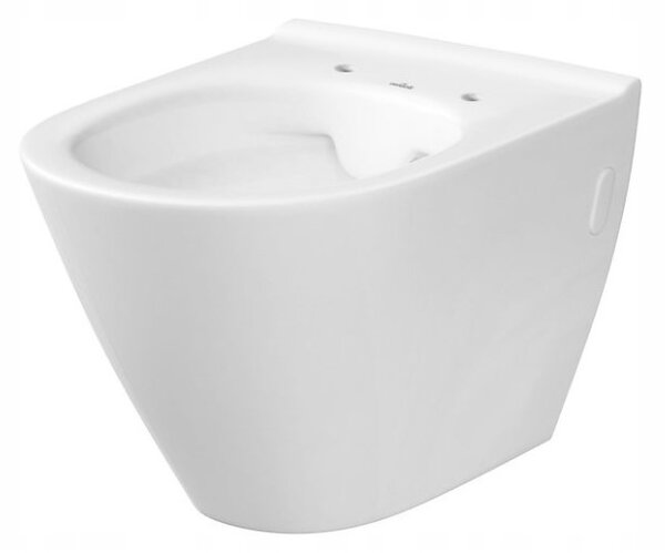 Cersanit City Oval CleaOn, függő WC csésze ülőke nélkül, fehér, K35-025