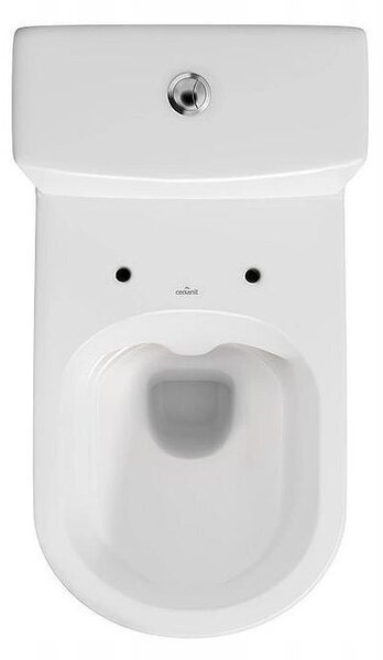 Cersanit CITY - WC kombi + antibakteriális ülőke lassan záródó funkcióval, vízszintes hulladék, vízellátás alulról, K35-036