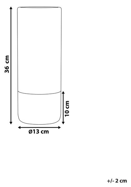 Virágtartó váza GELIDA Kőcserép 36 cm Fehér