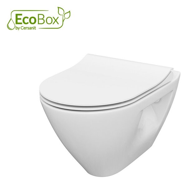 Cersanit Mille, System50 MECH süllyesztett keret + Mille Plus CleanOn fali WC csésze + MOVI II króm gomb, S701-752