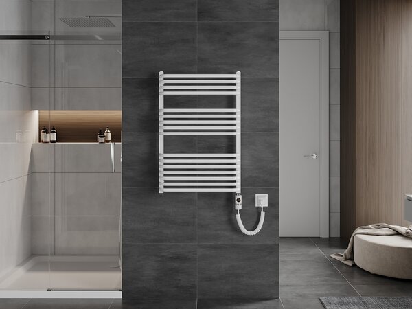 Mexen Apollo, elektromos fűtőelem 860x550 mm + fűtőrúd 600 W, fehér, W117-0860-550-2600-20