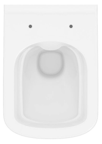 Cersanit City, System50 PNEU süllyesztett keret + függő WC csésze City Square CleanOn + króm gomb Circle, S701-776