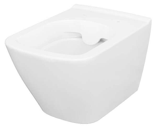 Cersanit City, System50 PNEU süllyesztett keret + függő WC csésze City Square CleanOn + króm gomb Circle, S701-776