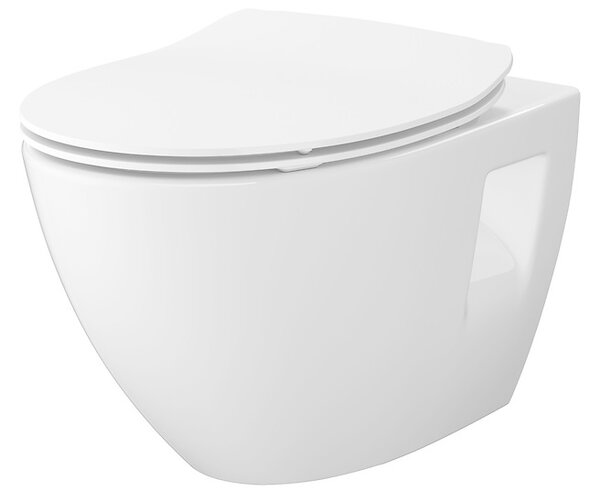 Cersanit Moduo, System50 MECH süllyesztett keret + függő WC csésze Moduo Plus CleanOn + fekete gomb MOVI II, S701-766