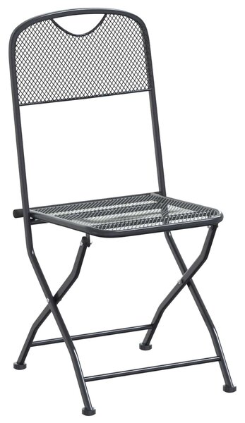 VidaXL Kert étkező szett 7 pcs Antracitszürke 212 x 90 x 76 cm