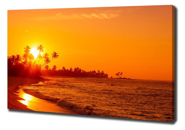 Feszített vászonkép Sunset beach
