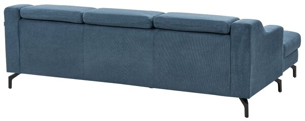 Sarokkanapé 4 személyes GLOSLI Tengerészkék Bal oldali