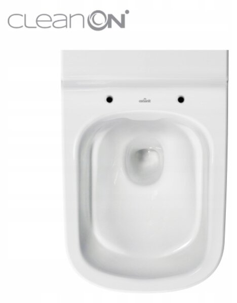 Cersanit Caspia, függő WC csésze + antibakteriális hőre keményedő ülőke SET 741, fehér, K701-103