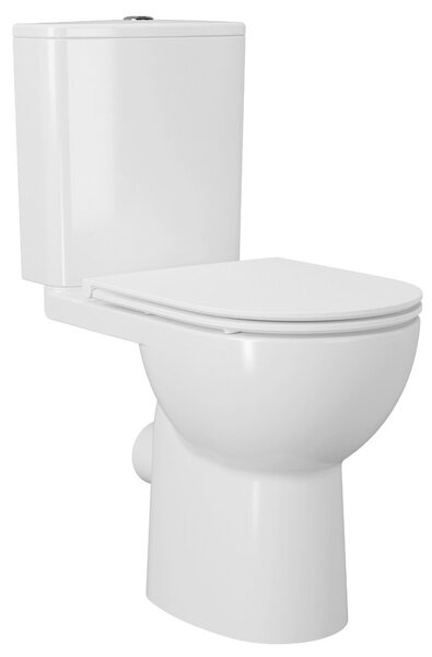 Sapho Sapho, SANIVEX kombi WC, magasított ülőke, perem nélküli, alsó/hátsó lefolyó, fehér, PC108WR