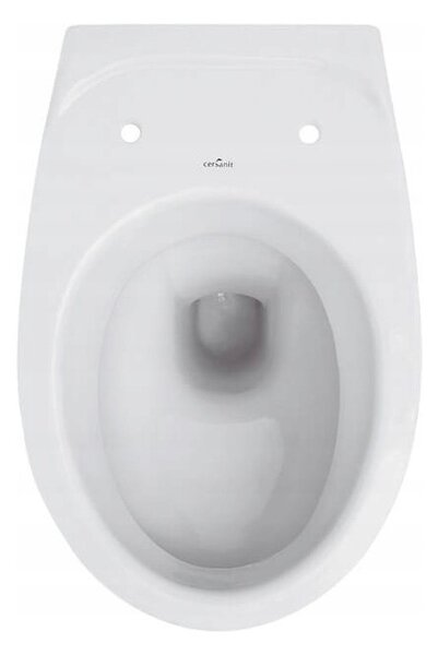 Cersanit DELFI - függő WC csésze + antibakteriális duroplaszt ülőke, fehér, K97-133
