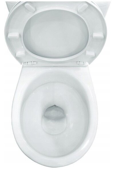 Cersanit Cascade, kombi WC öblítéssel 3 / 6l, vízszintes hulladék + ülőke polipropilénnel, fehér, K100-206