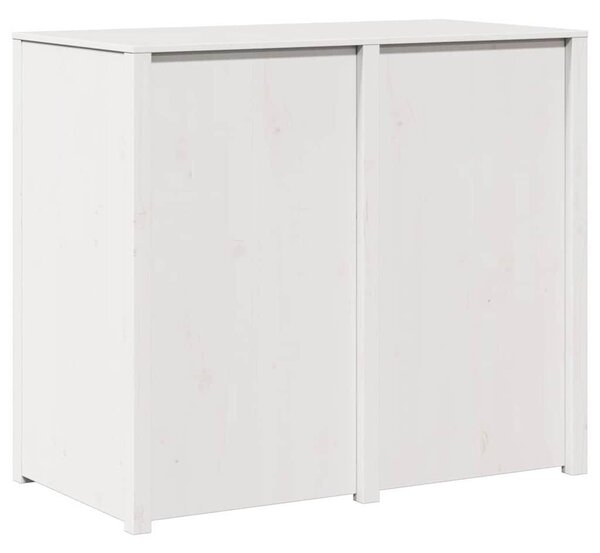 VidaXL Konyhaszekrény polcokkal Fehér 106 x 55 x 92 cm Tömör fenyőfa