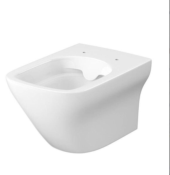 Cersanit Larga square Clean On, függesztett wc csésze 3/5 l + lassan záródó ülőke hőre keményedő, fehér, S701-473