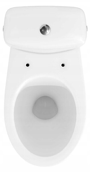 Cersanit Cersania SimpleOn 010 - WC kombi 3 / 6l + Vékony ülőke lassan záródó hőre keményedő, vízszintes hulladék, fehér, K11-2338