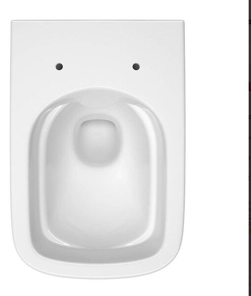 Cersanit Larga square Clean On, függesztett wc csésze 3/5 l + lassan záródó ülőke hőre keményedő, fehér, S701-473