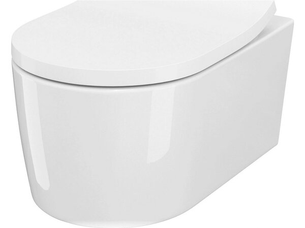 Cersanit Inverto függő WC csésze StreamOn 52 x 35,5 cm + lassan eső ülőke, fehér, S701-432