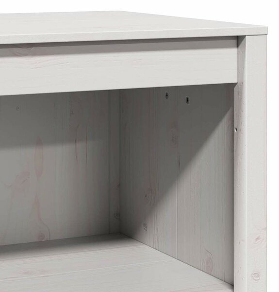 VidaXL Konyhaszekrény polcokkal Fehér 106 x 55 x 92 cm Tömör fenyőfa