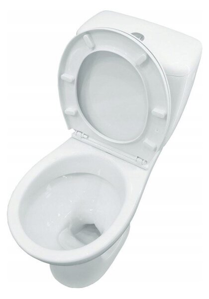 Cersanit Cascade, kombi WC öblítéssel 3 / 6l, vízszintes hulladék + ülőke polipropilénnel, fehér, K100-206