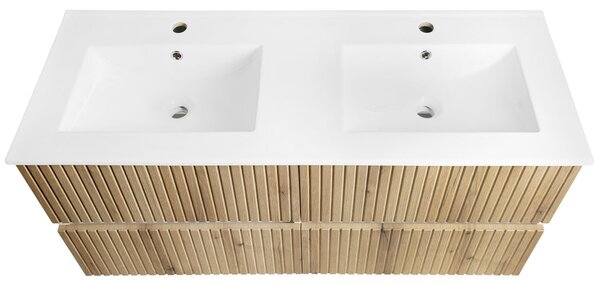 Aqualine Aqualine, PANEDA STRIP mosdószekrény 119x55x45,2cm, emporio tölgyfa, PN312