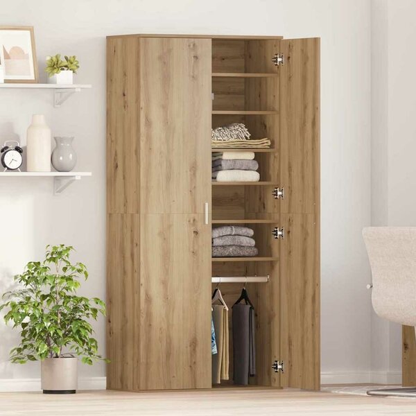 VidaXL Magasító polcokkal kézműves tölgy 80 x 39 x 178 cm Faanyag