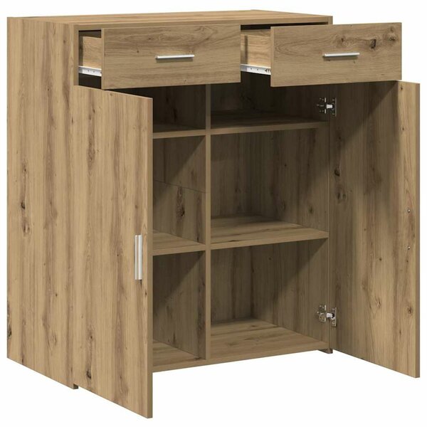 VidaXL Tárolószekrény kézműves tölgy 80 x 42.5 x 93.5 cm Faanyag
