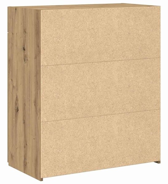 VidaXL Tárolószekrény kézműves tölgy 80 x 42.5 x 93.5 cm Faanyag