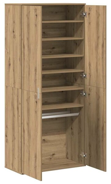 VidaXL Magasító polcokkal kézműves tölgy 80 x 39 x 178 cm Faanyag