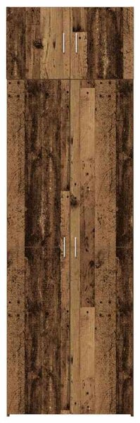 VidaXL Tárolószekrény 2 db Öreg fa 70 x 42,5 x 225 cm