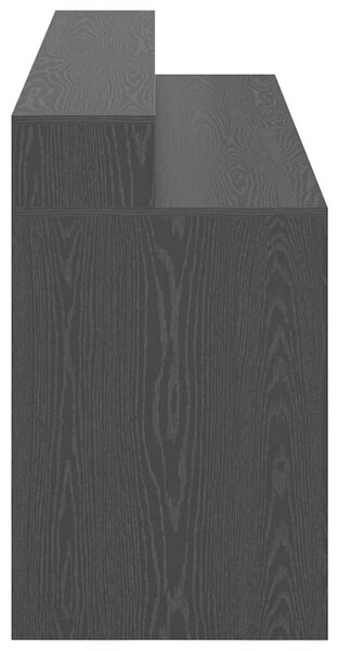 VidaXL Asztal LED -es lámpákkal Musta tammi 200 x 55 x 91 cm Faanyag