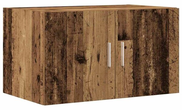 VidaXL Tárolószekrény 2 db Öreg fa 70 x 42,5 x 225 cm